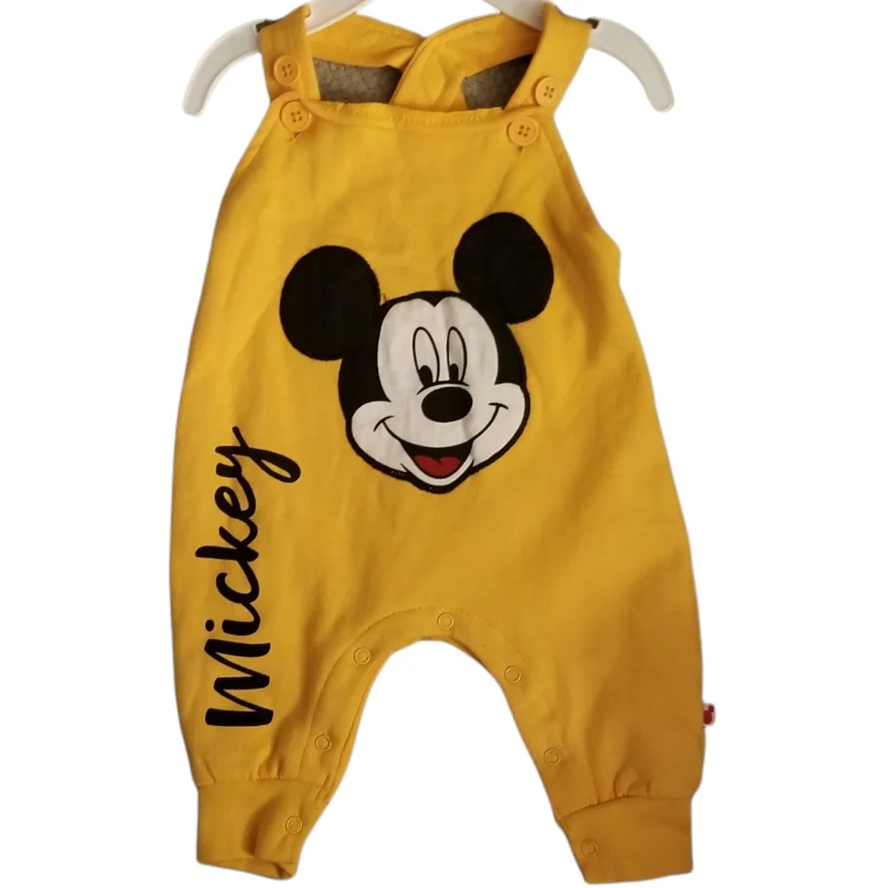 Baby Disney Mickey Mouse Overalls and Shirt 2-piece set. Size 0-3 Months - Picture 4 of 6